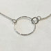 Sterling Silver Interlocking Circle Necklace - Style 1
