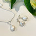 Sterling Silver & Baroque Freshwater Pearl Drop Necklace (In Stock)