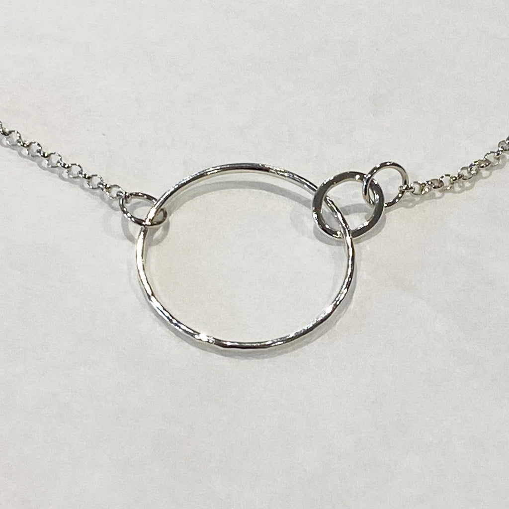 Sophie Thomas Jewellery - Sterling Silver Interlocking Circle Necklace - Style 1 - Nosek's Just Gems