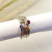 Sterling Silver Gemstone Stacking Ring - Peridot
