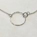 Sterling Silver Interlocking Circle Necklace - Style 1
