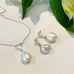 Sterling Silver & Baroque Freshwater Pearl Drop Necklace