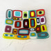 Sophie Thomas Jewellery - Handmade Fused Glass Multicoloured Dish - Nosek's Just Gems