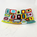 Sophie Thomas Jewellery - Handmade Fused Glass Multicoloured Dish - Nosek's Just Gems
