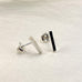 Sophie Thomas Jewellery - Sterling Silver Bar Stud Earrings - Nosek's Just Gems