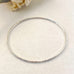 Sophie Thomas Jewellery - Sterling Silver Oval Bangle 2mm- Textured - Nosek's Just Gems