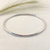 Sophie Thomas Jewellery - Sterling Silver Oval Bangle 3mm- Smooth Polished - Nosek's Just Gems