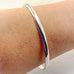 Sophie Thomas Jewellery - Sterling Silver Oval Wire Bangle - Oval - Nosek's Just Gems