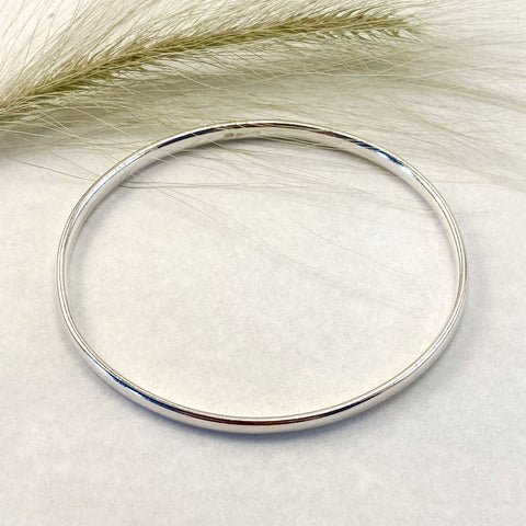 Sophie Thomas Jewellery - Sterling Silver Oval Wire Bangle - Oval - Nosek's Just Gems