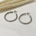 Sophie Thomas Jewellery - Sterling Silver Shiny Half Loop Stud Earrings - Nosek's Just Gems