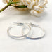 Sophie Thomas Jewellery - Sterling Silver Textured Half Loop Stud Earrings - Nosek's Just Gems